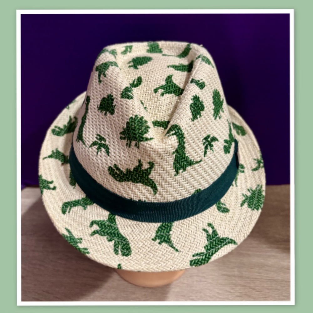 Kids Fedora - Dinosaur Hat - Medium Size (2-4 Years)